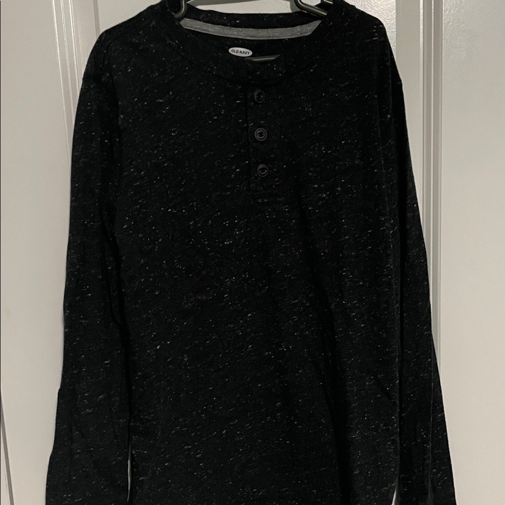 Old Navy Black Long Sleeve Kids Tee